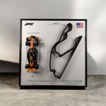 Bburago з F1 McLaren MCL38 та 3D Трасою Miami GP 2024 #4 Lando Norris