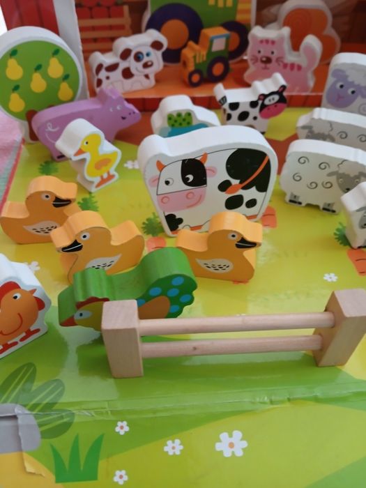 Drewniana farma dla dzieci 2 zestawy