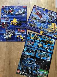 Lego technic ulotki katalogi 3szt 1993,97,98