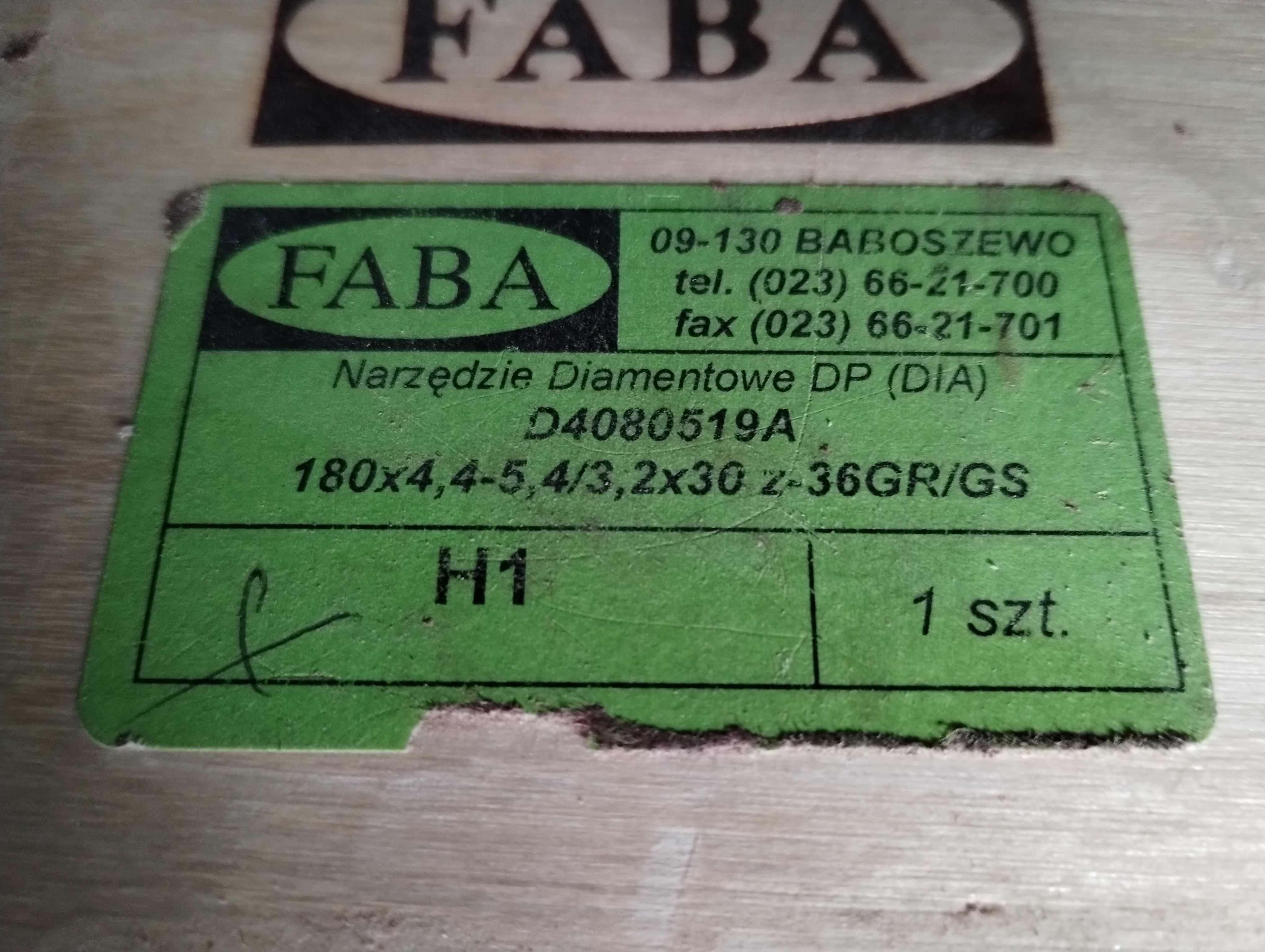 Podcinak diamentowy 180 Faba.