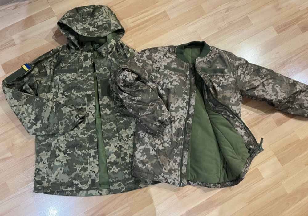 Зимняя куртка  бушлат пиксель. Размер 56-6