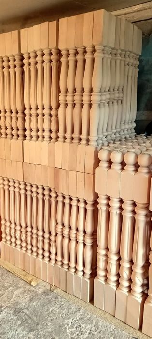 Балясини, бук, дуб, ясень