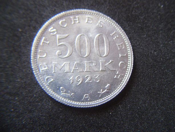Stare monety 500 marek 1923 A Niemcy stan menniczy .2/