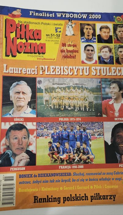 Tygodnik Stara Gazeta piłkarska Piłka nożna 2000  plakaty  sprzed 25 l