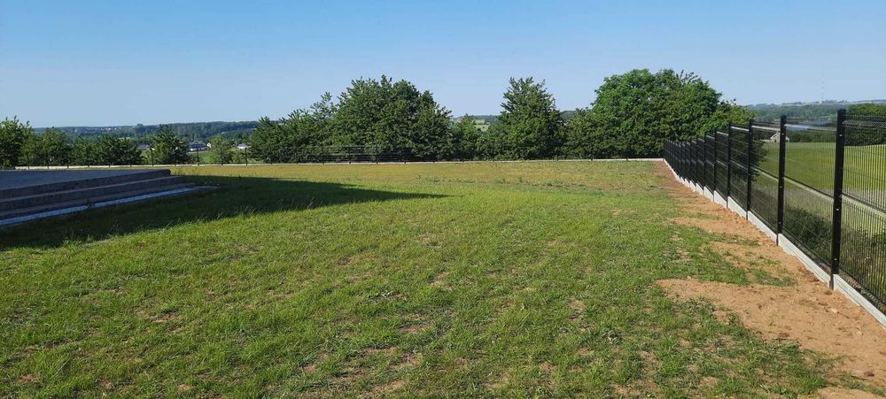 Panel 3D wys. 153cm, ogrodzenie panelowe, grafit, czarny