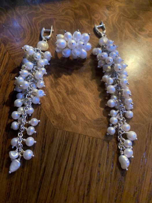 Набор с натуральным жемчугом