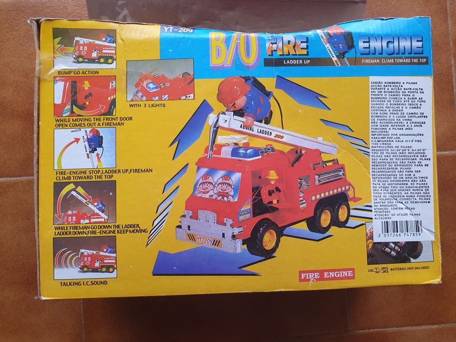 Camião bombeiros brincar