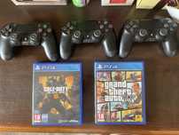 Pack de comandos Dualshock4 com 2 jogos