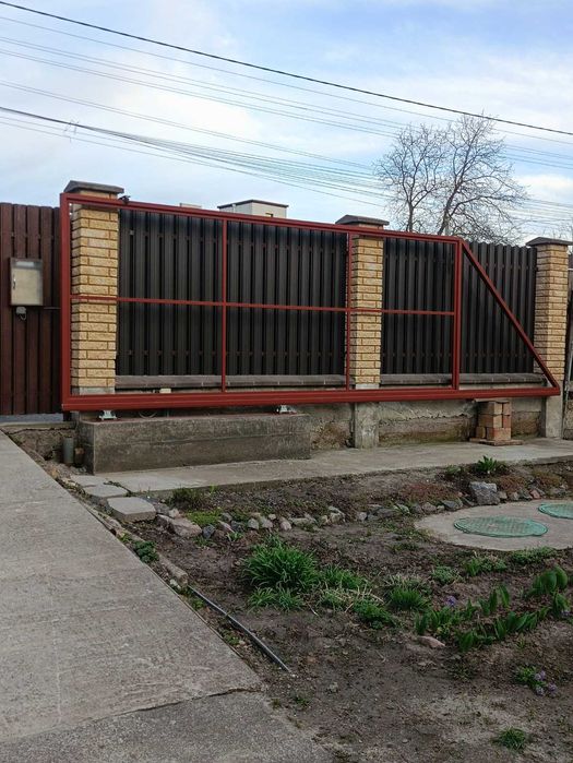 Каркас відкатних воріт з роликами, Відкатні ворота, Рама воріт Н89