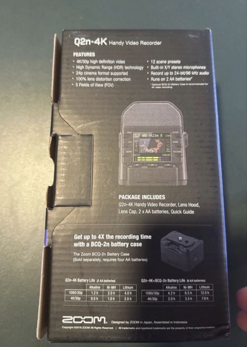 ZOOM Q2n-4K Handy Vídeo Recorder