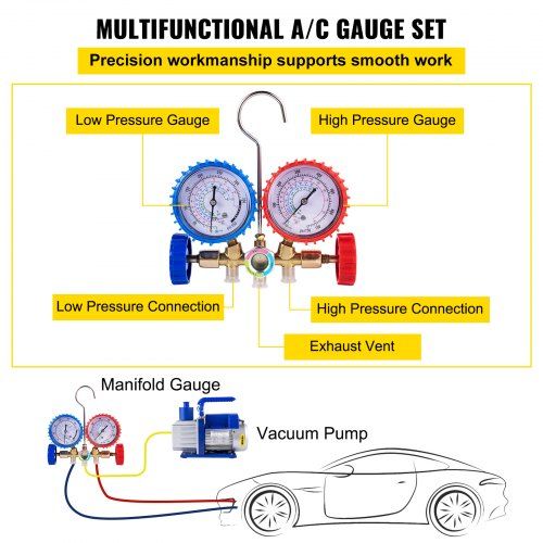 bomba multifuncional 4.8cfm bomba de vácuo bomba de vácuo 1/3hp com i