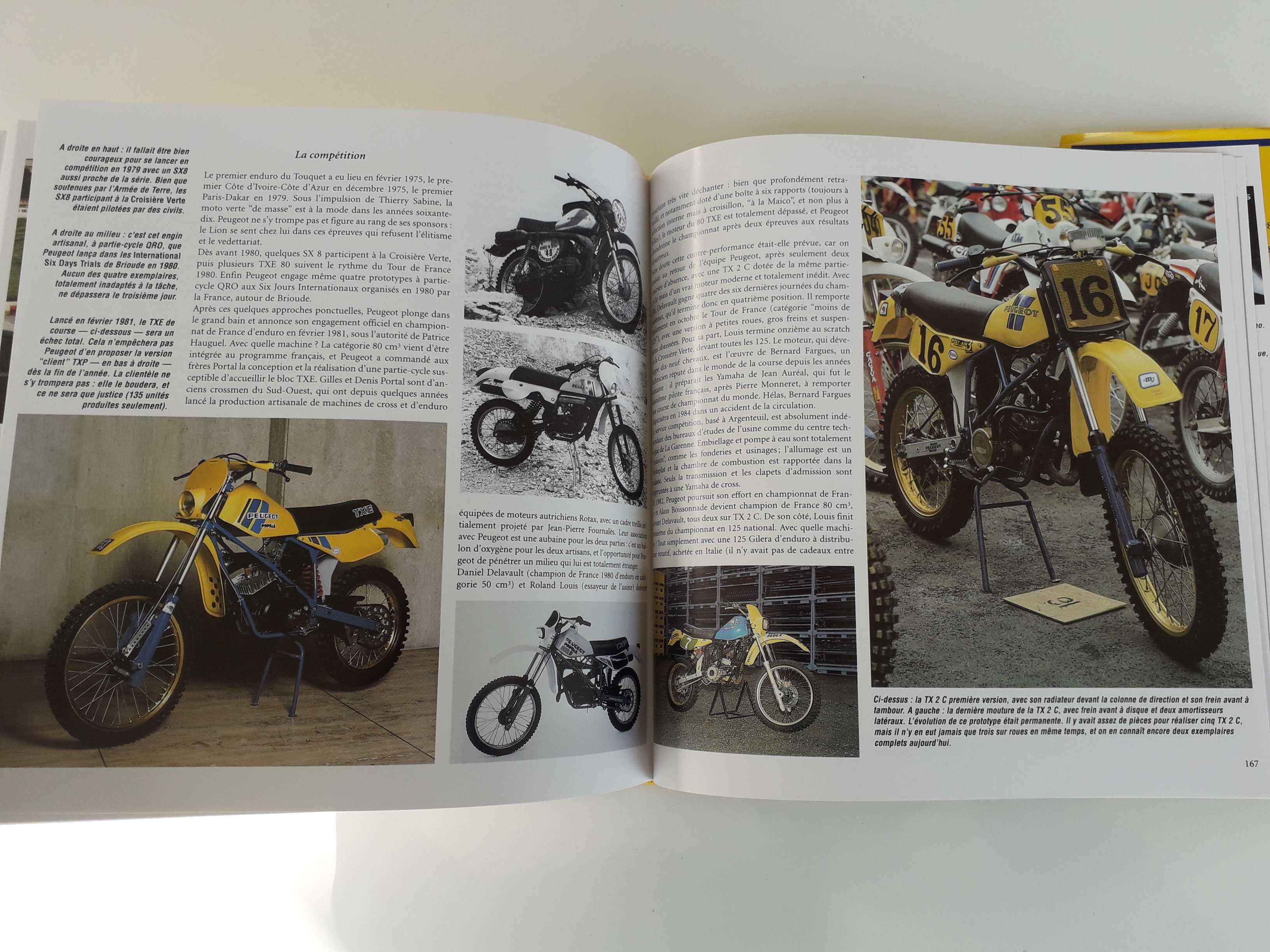 Livro motos peugeot  100 ans d'histoire 1989 / 1998