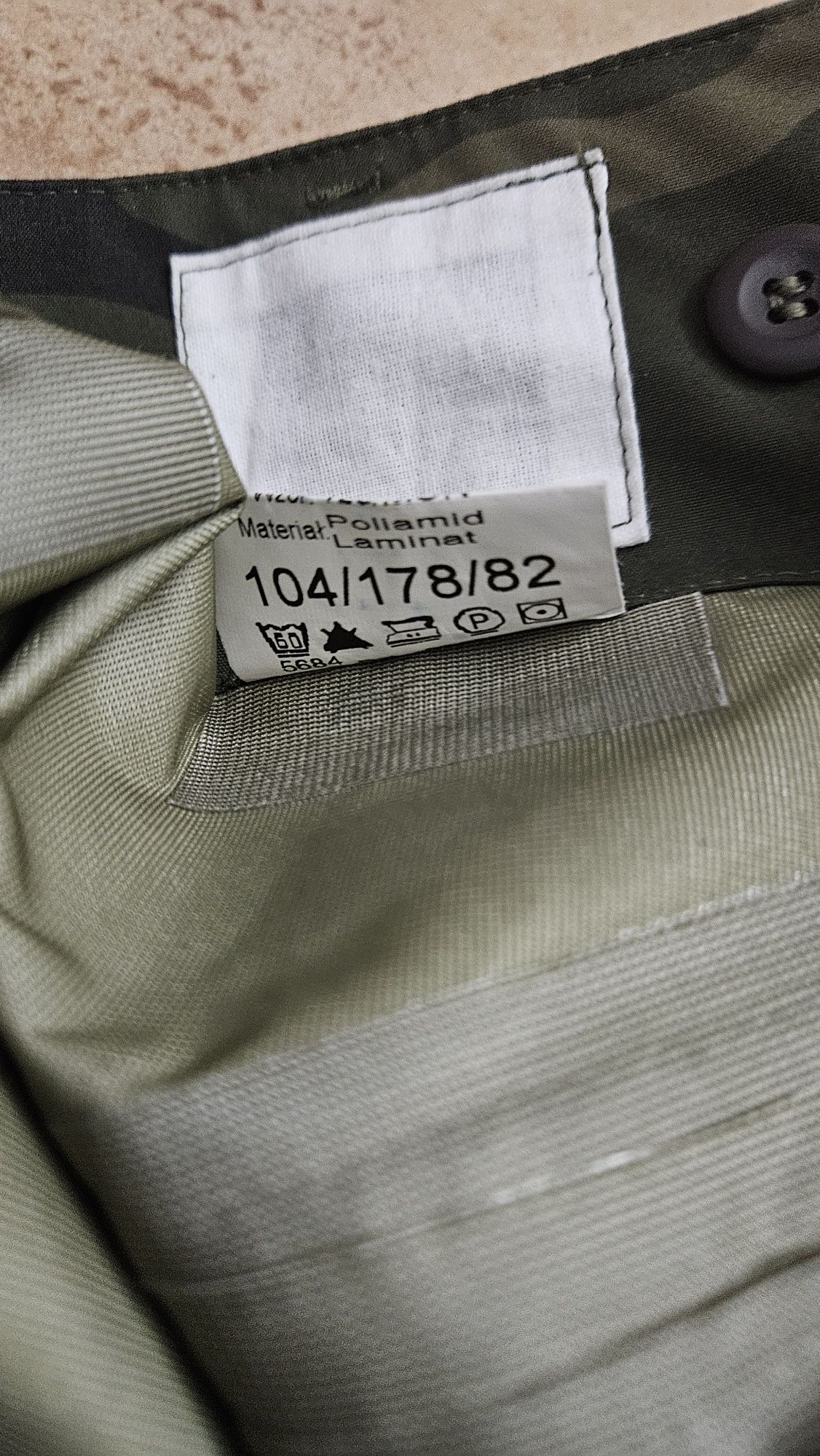 Spodnie ubrania ochronnego (gore-tex) wz. 128/MON