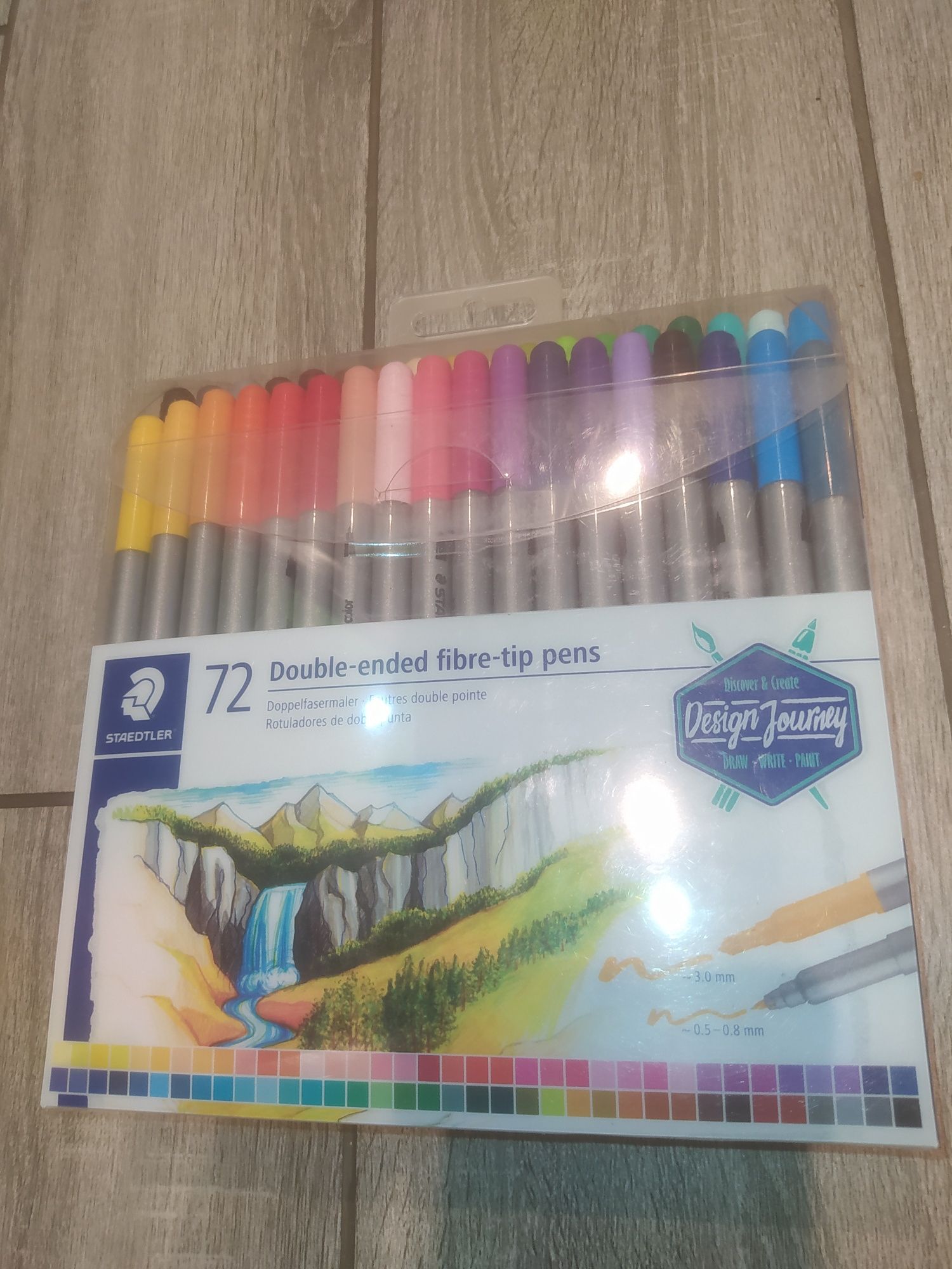 Staedtler Double-ended fibre-tip pens 72 szt.