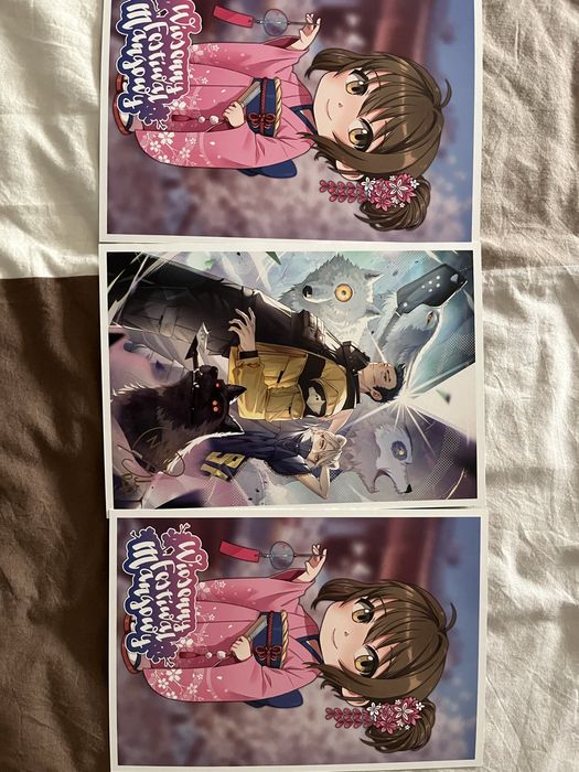 Karty festiwalowe Anime (złote)