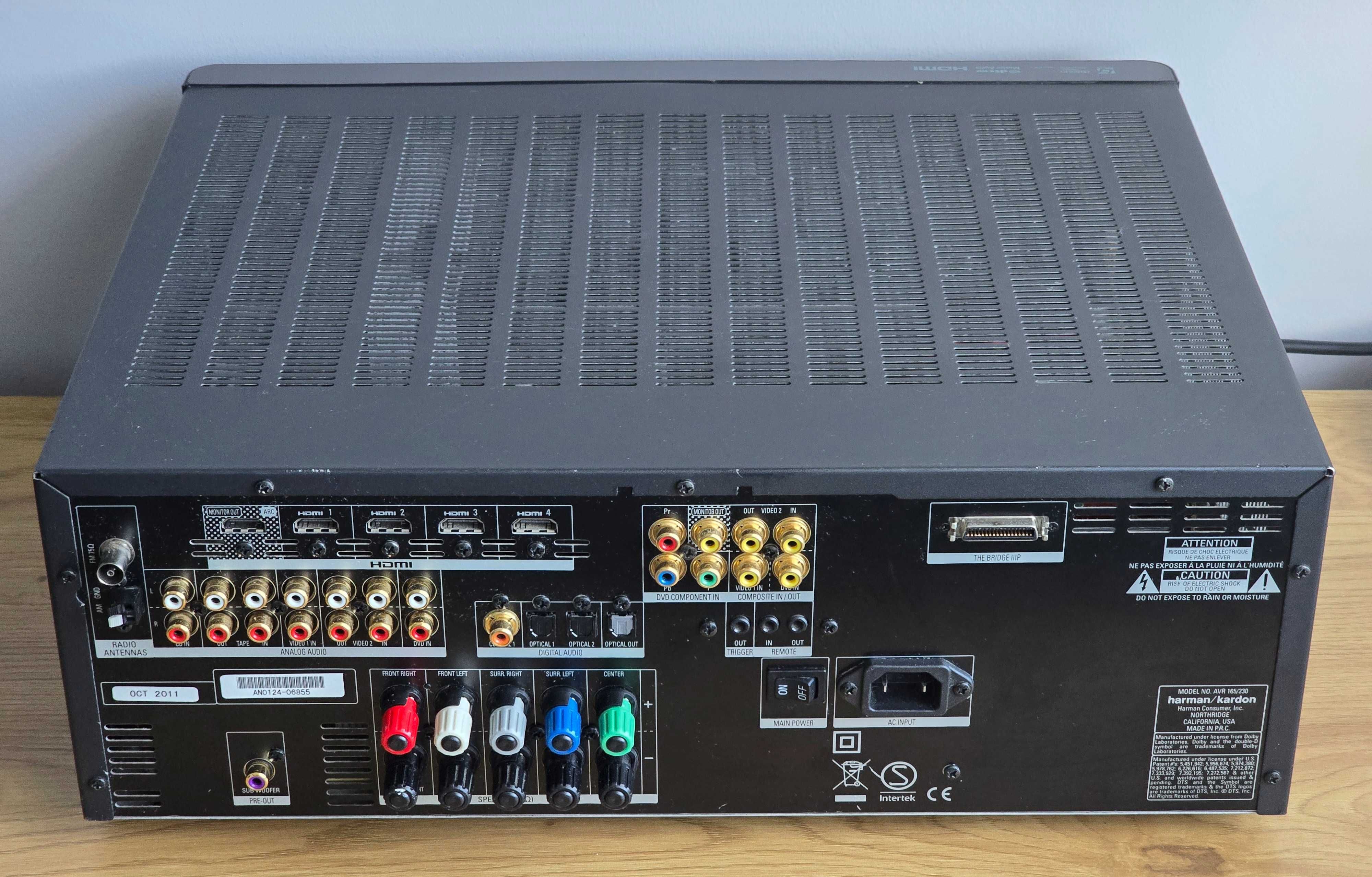 Harman/Kardon AVR 165 Amplituner 5.1 HDMI ARC