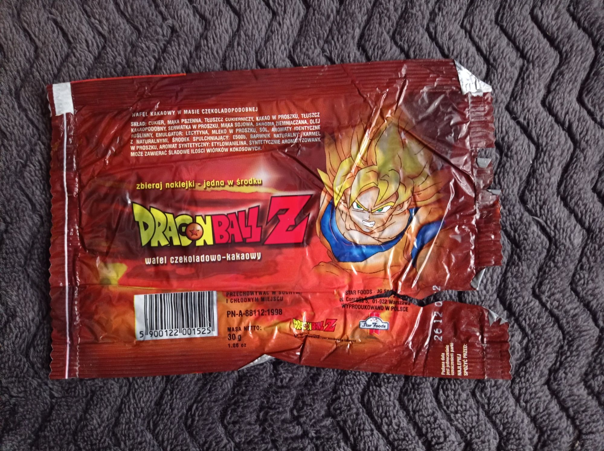 Star Foods album pudełko papierek Dragon Ball
