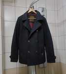 Kurtka płaszcz Pull and Bear XL pull&bear płaszczyk szary ciemny czarn
