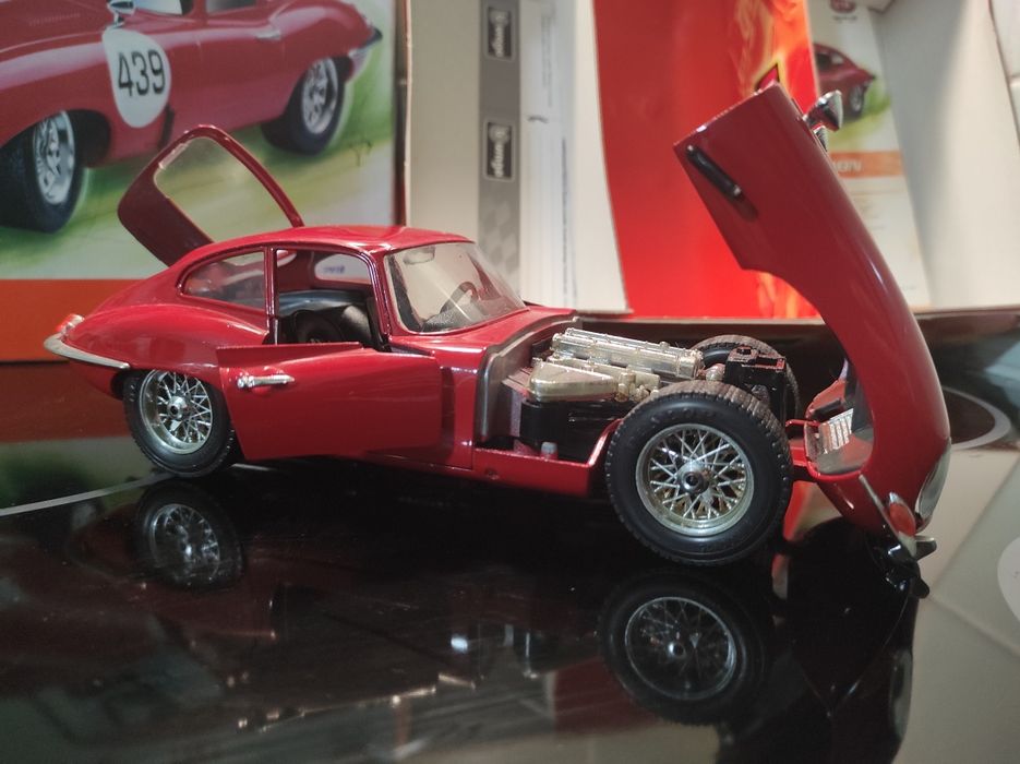 1/18 Jaguar e coupé Burago kit carro coleção miniatura