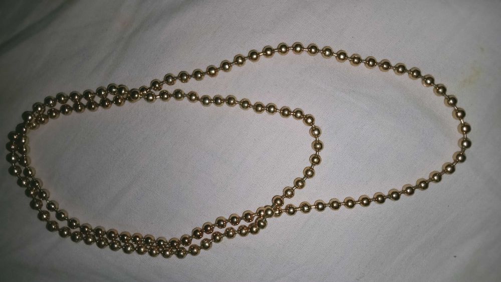 Koraliki złote retro vintage