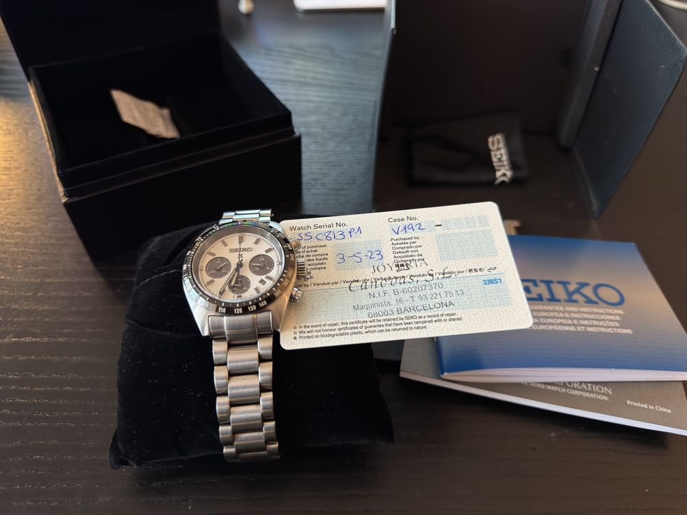 Seiko Prospex Speedtimer SSC813P1 Panda 39mm