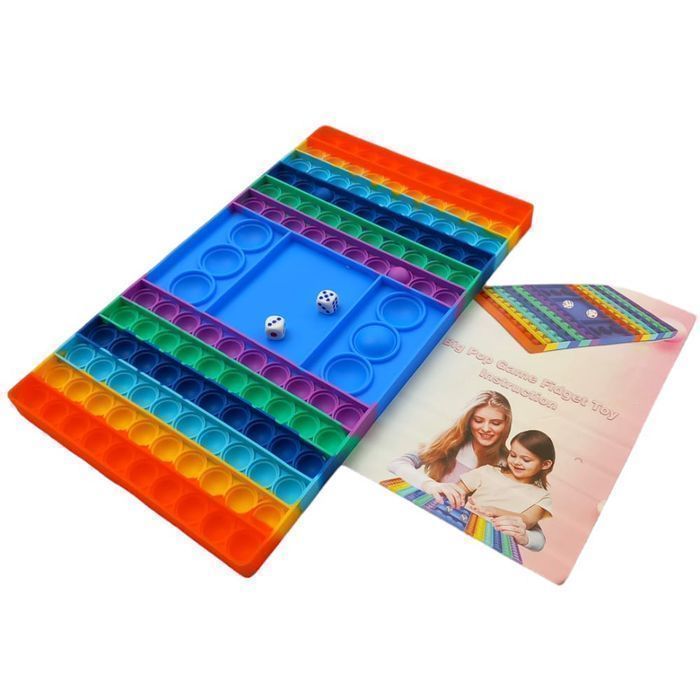 Zabawki Sensoryczne Rainbow Szachownica Push Bubbl