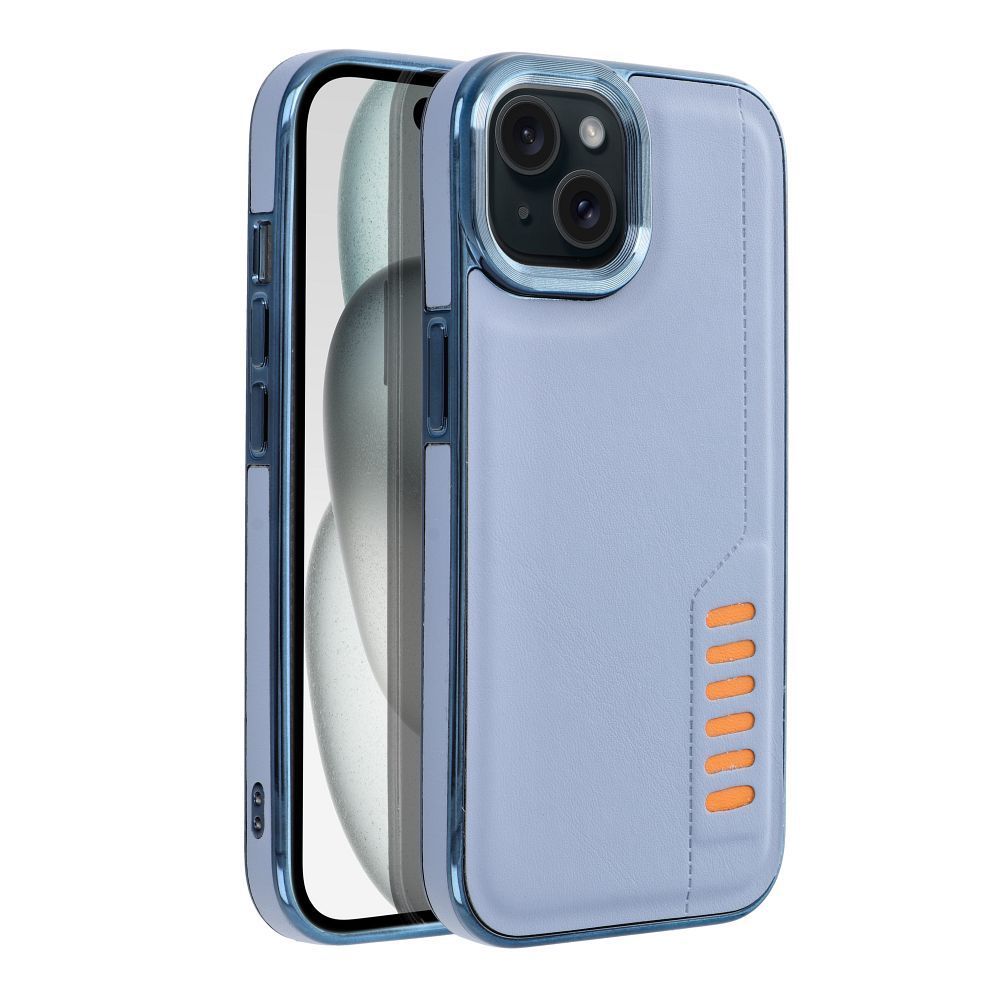 Etui Case Plecki Milano Iphone 15 Niebieski + Szkło 9H