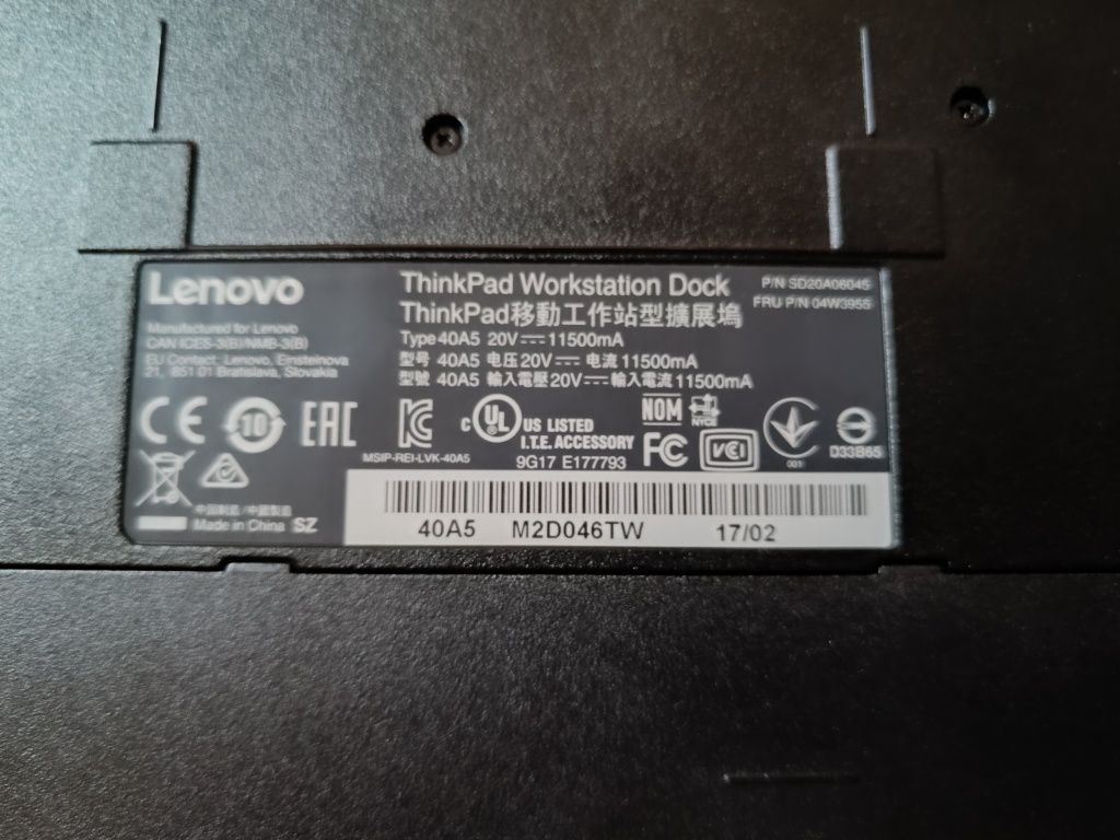 Lenovo 40A5 stacja dokująca