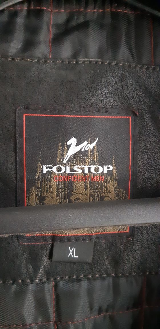 Kurtka męska skórzana XL. FOLSTOP