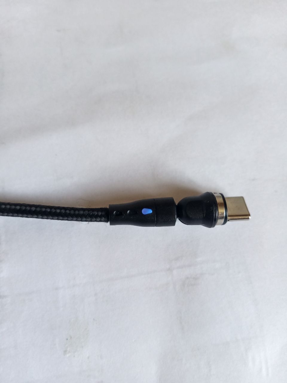 Поворотный магнитный кабель для быстрой зарядки  3А + коннектор type C