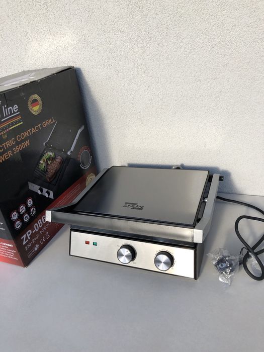 Гриль електрична Zepline 3500W Сендвічниця гриль електричний