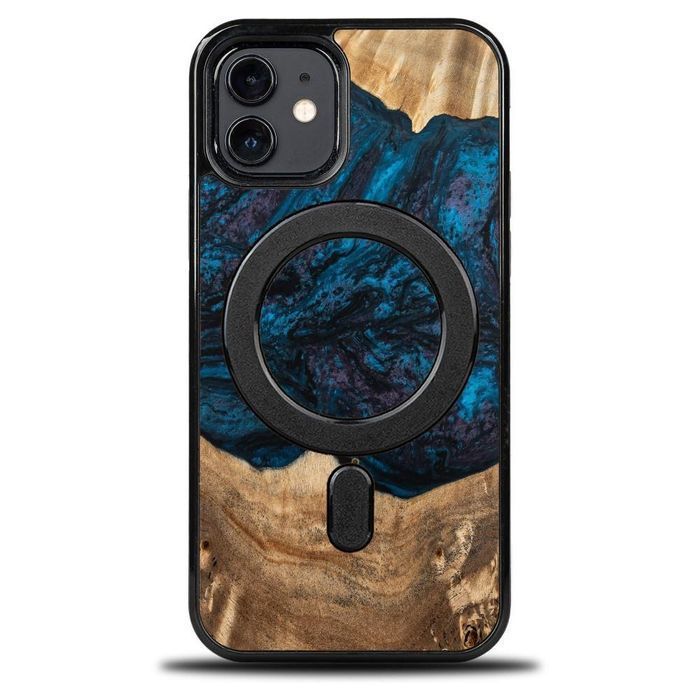 Etui Bewood Unique Neptun na iPhone 12/12 Pro - Granatowo-Czarne