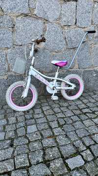 Rower dla dziewczynki - rowerek Hello Kitty  + kółka boczne + pałąk