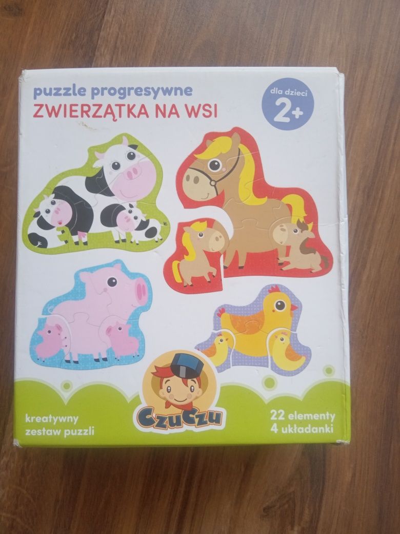 Duże puzzle dla 2 latka