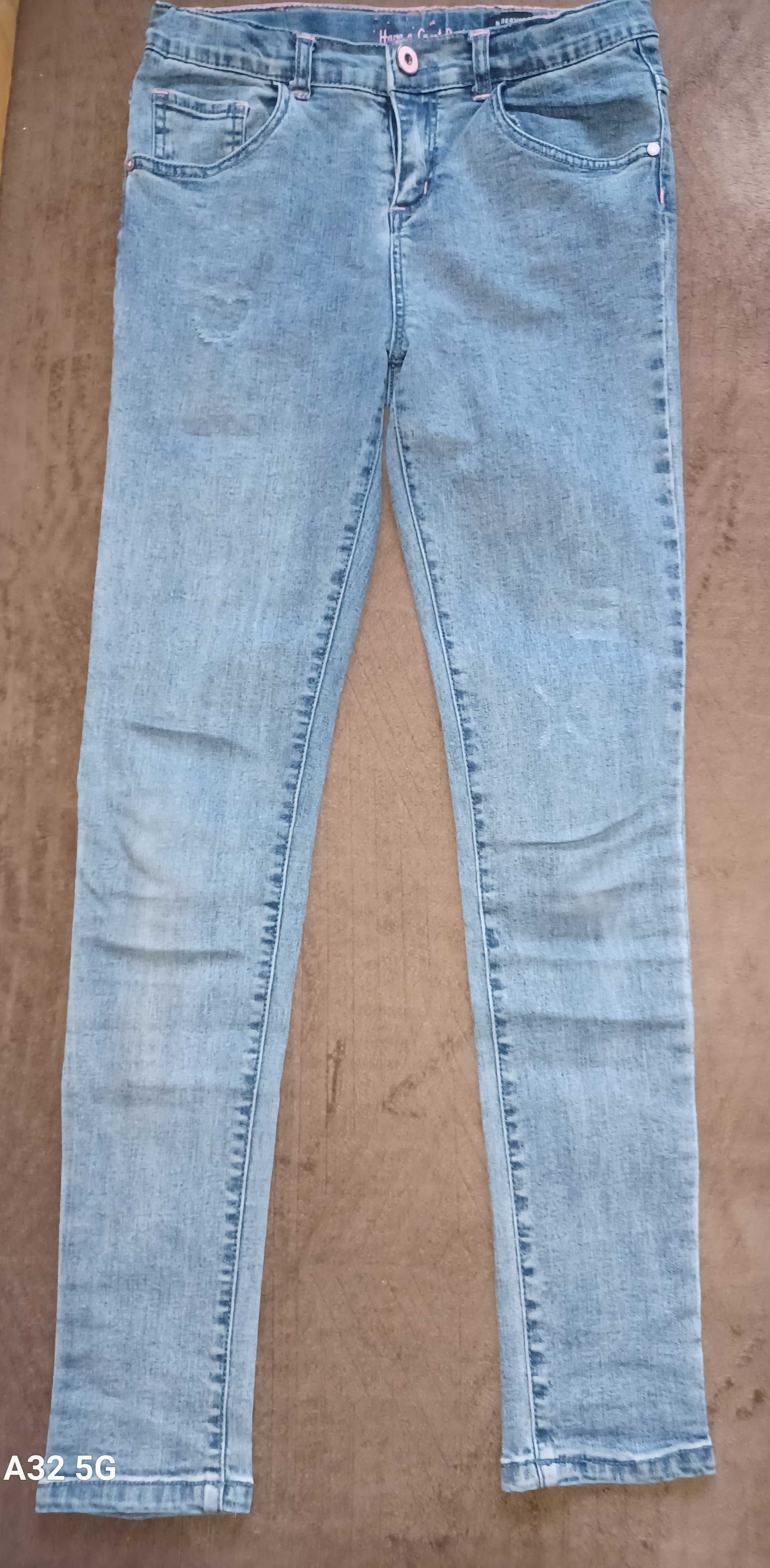 Spodnie jeans PIĘKNE rozmiar 158/164 cena za całość 6 sztuk