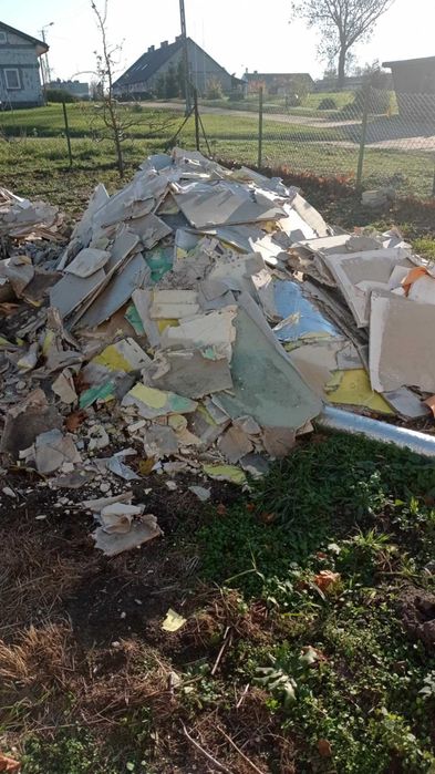 Gruz do wywiezienia regipsy koło Żnina
