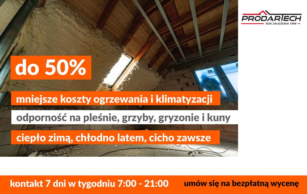 Ocieplenia Pianą PUR Ocieplanie Celulozą Naprawa Po Kunach Pianka PUR