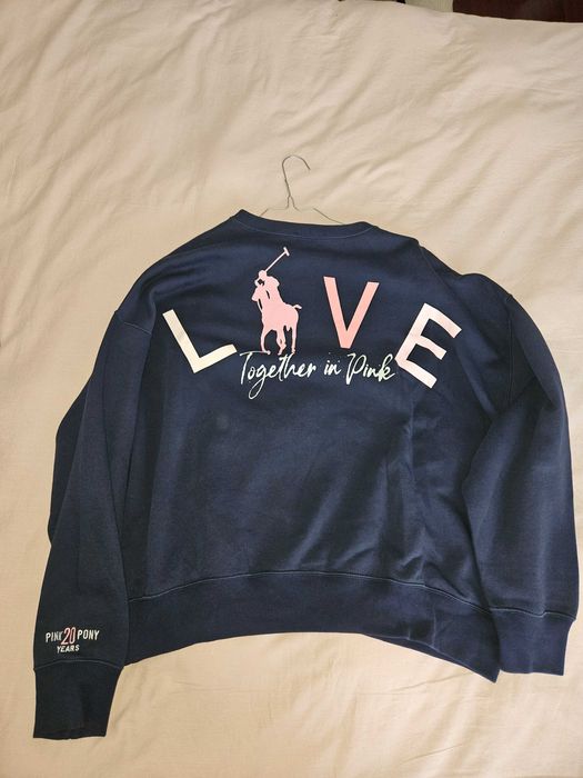 Sweatshirt Azul Ralph Lauren - Edição Especial 20 Anos da Pink Pony