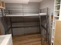 Lóżko piętrowe Ikea Svarta stan idealny z materacem