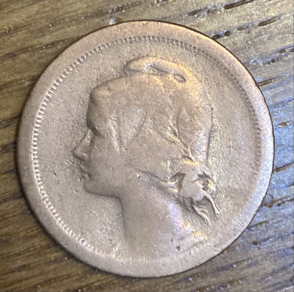 2 moedas de 10 centavos de 1924 e 1925