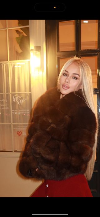Шуба із песця натуральна