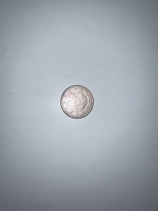 Moeda RARA de 1 cêntimo Alemanha 2002