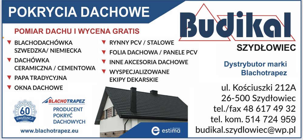 Blachodachówka modułowa trapezy rynny okna dachowe