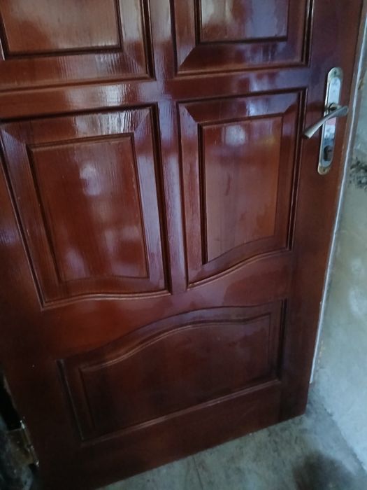 Вхідні деоев,яні двері з луткою. Стан ідеальний