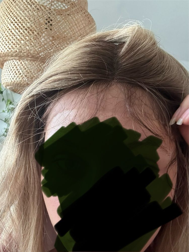 Peruka 100% wlosy naturalne ludzkie mikroskora lacefront babyhair