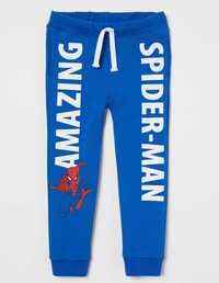 H&M Spodnie dresowe joggersy Spiderman 98 cm