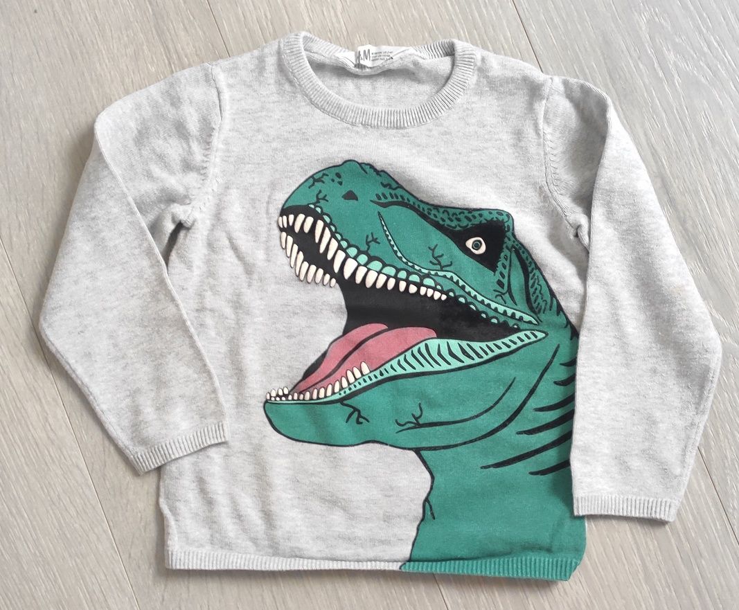 Bluzka/sweter H&M dla chłopca rozmiar 98/104 zestaw 4 sztuki