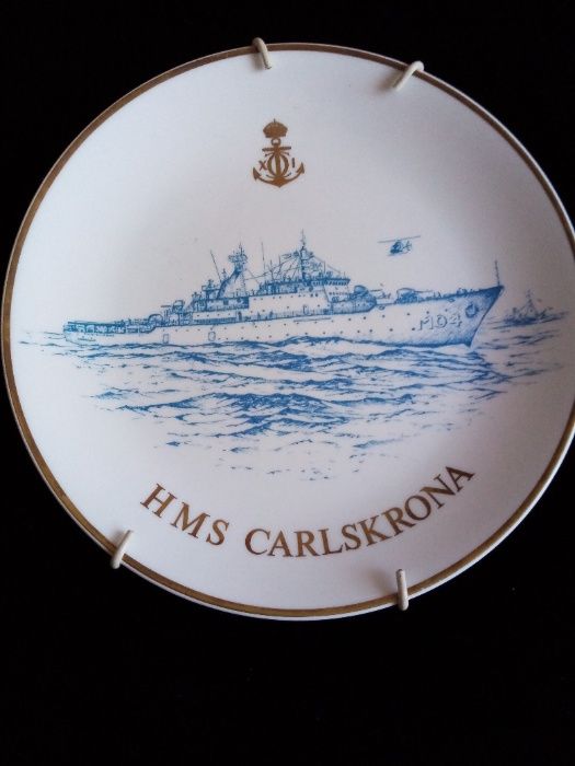 Talerz- okręt wojenny HMS CARLSKRONA