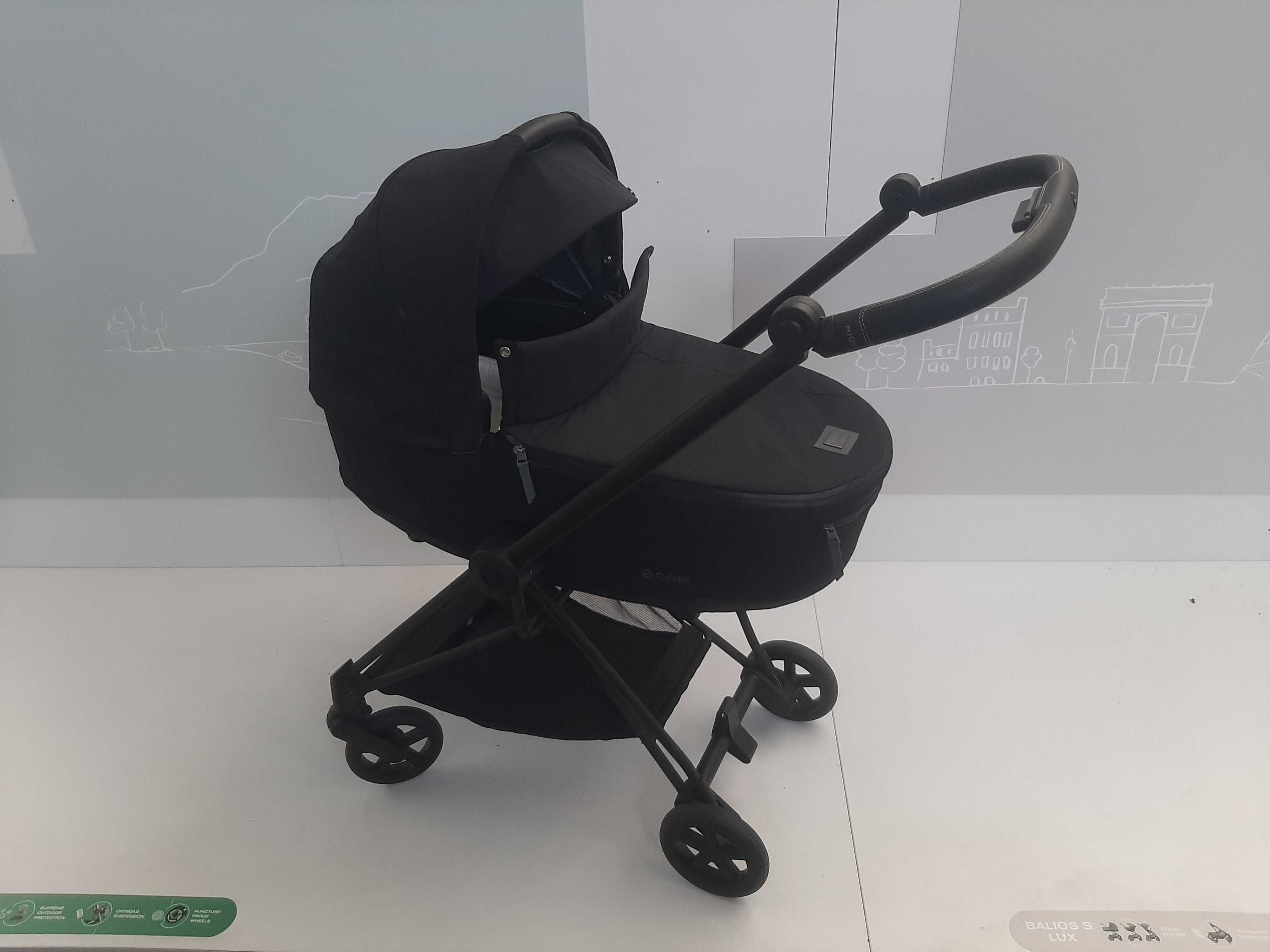 Wózek Mios Cybex komplet z gondolą i stelażem spacerówki