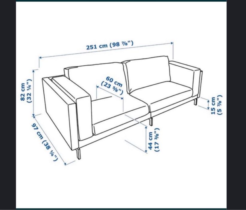 Sofa 3 lugares ikea